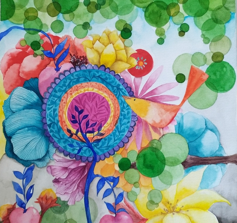 Quadro pintado Débora Ziviani 1