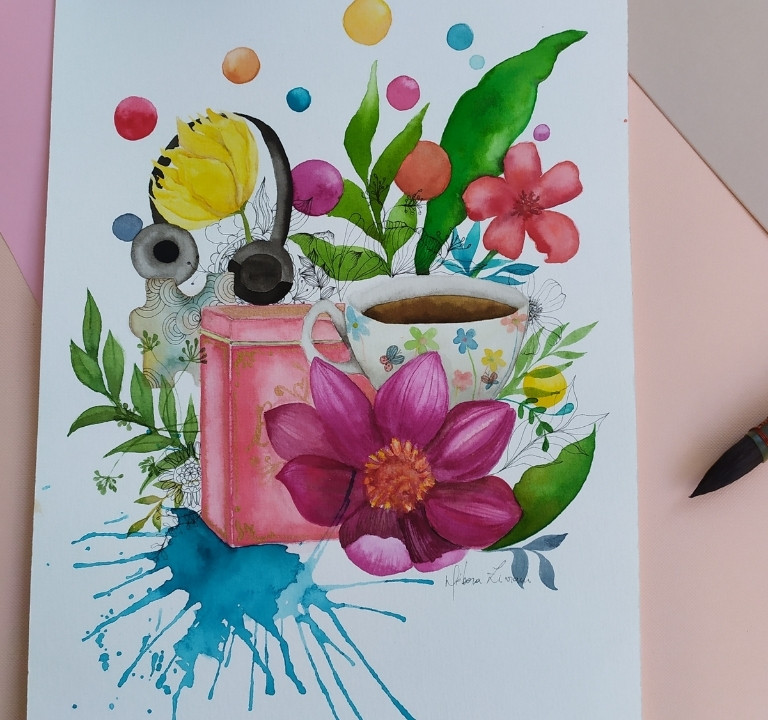Quadro pintado Débora Ziviani 7